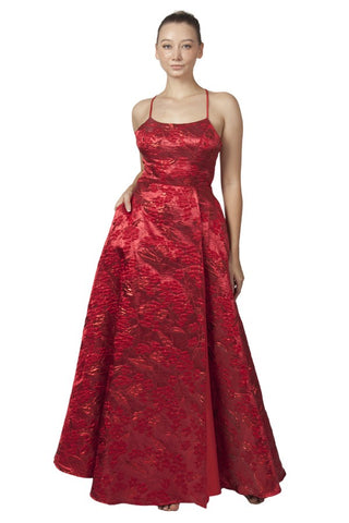 Elouise Backless Gown Red