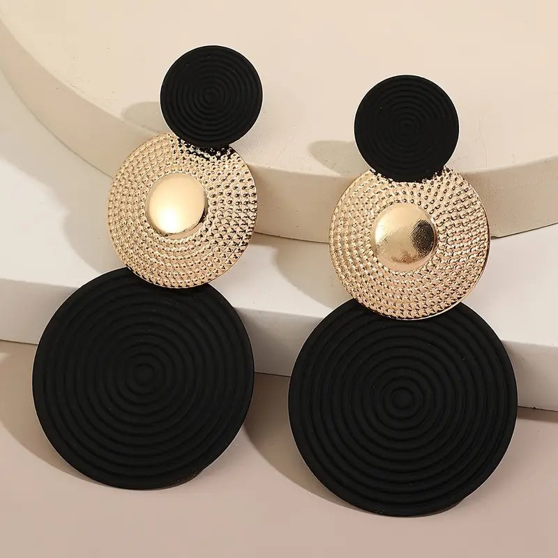 Black Gold Earrings