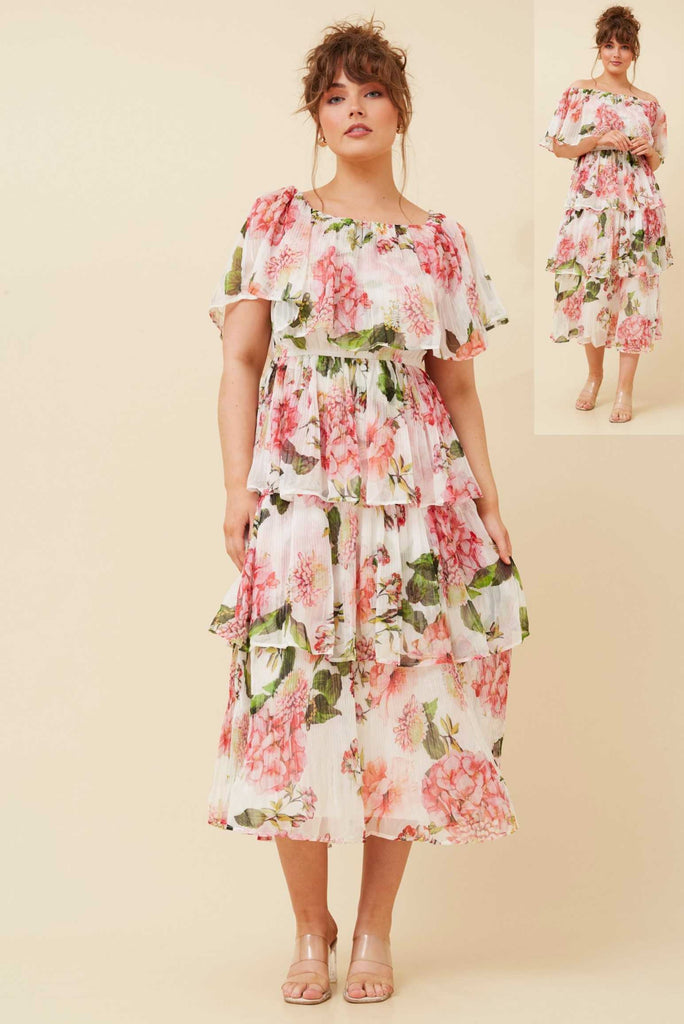 Margaret On-Off Shoulder Dress - Cavorte