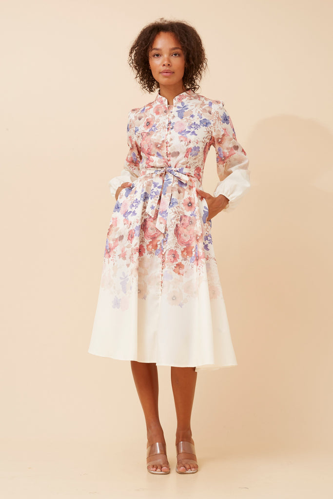 Zoey Placement Print Dress