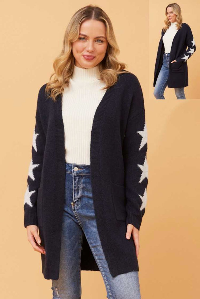 Star Mid Length Cardigan