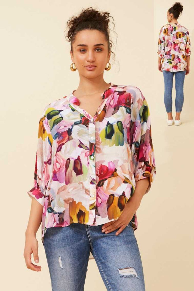 Trina Abstract Print Shirt - Cavorte