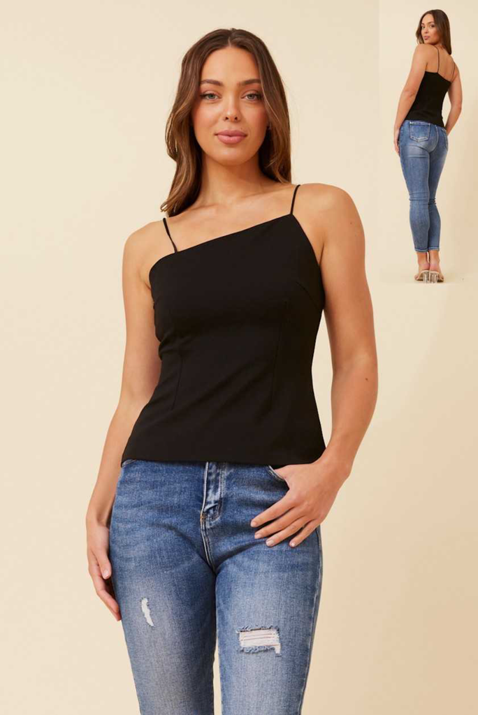 Asymmetric Top Black - Cavorte