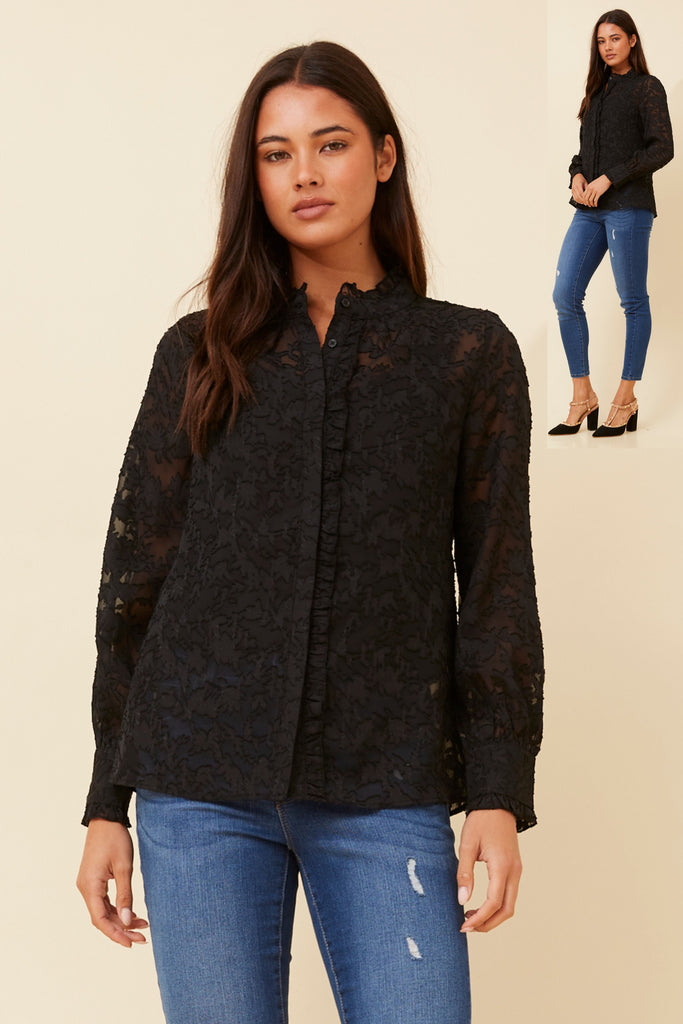 Julia Shirt Black - Cavorte