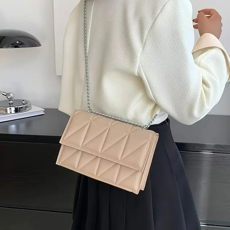 Chain Handle bag Beige - Cavorte
