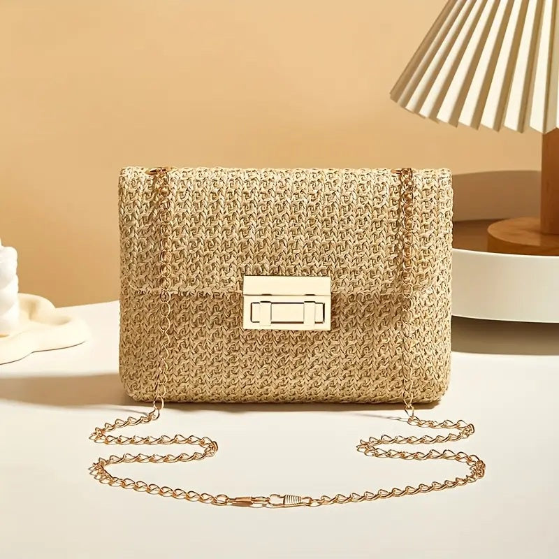Woven Clutch Straw