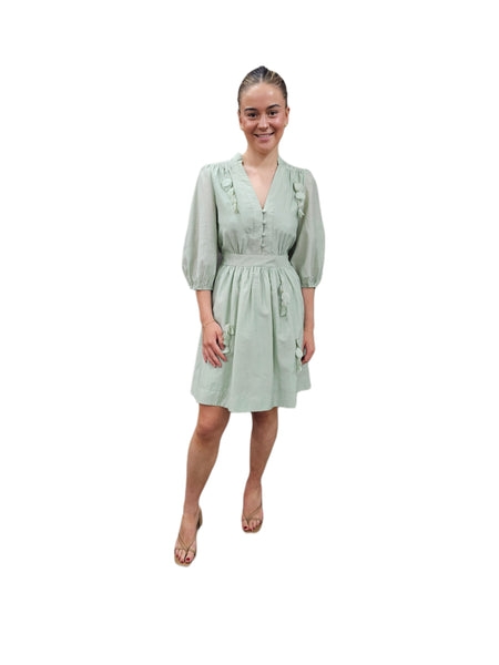 Francine Embellished Dress Sage