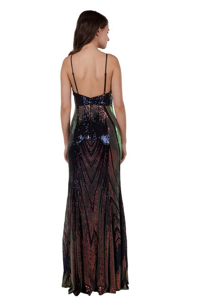Zoe Gown Multi Navy