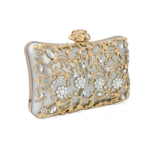 Porcha Clutch Silver-Gold