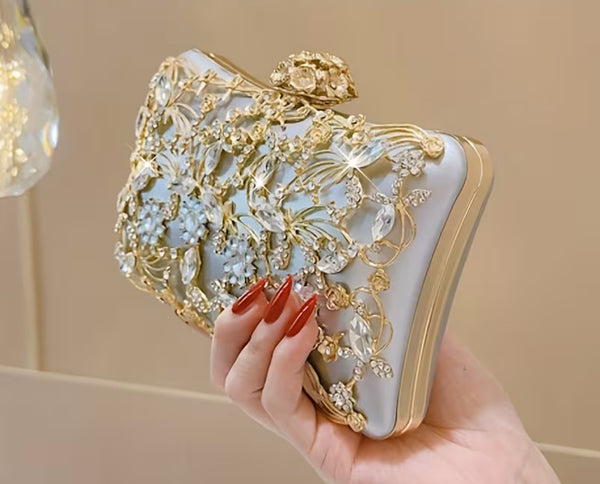 Porcha Clutch Silver-Gold