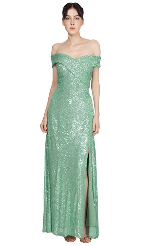Kaitlyn Sequin Gown Mint