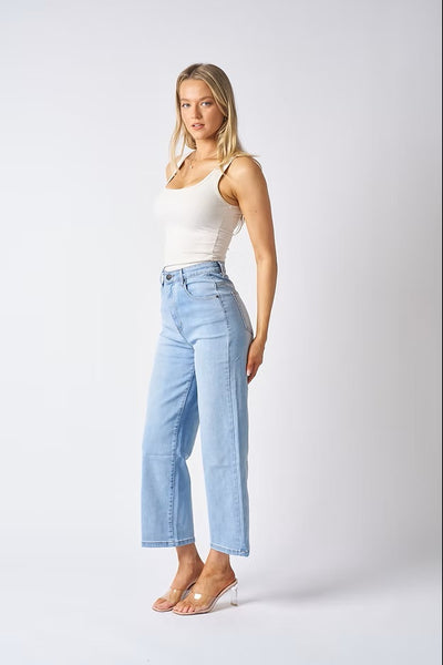 Asher Crop Jean Lt Blue