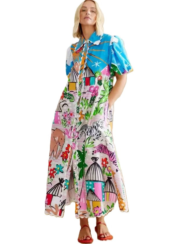 Vacation Shirt Dress