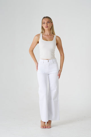 Kim Stretch Jean White