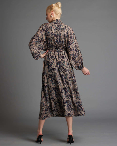 Laura Paisley Print Dress