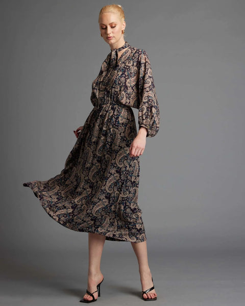 Laura Paisley Print Dress