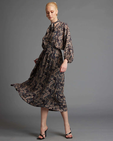 Laura Paisley Print Dress