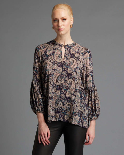 Laura Paisley Print Top