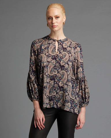 Laura Paisley Print Top