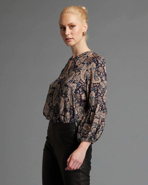 Laura Paisley Print Top