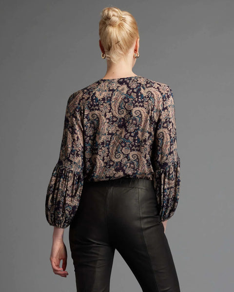 Laura Paisley Print Top