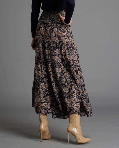 Laura Paisley Print Skirt