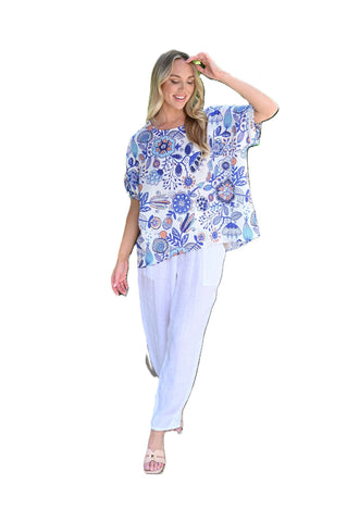 Linen Tencel Top Abby