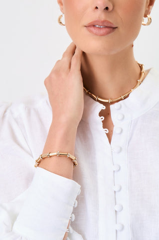 Diamante Wheel Stretch Bracelet