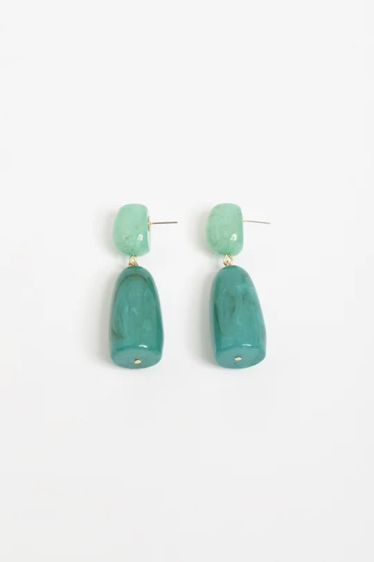 Resin Drop Statement Earring