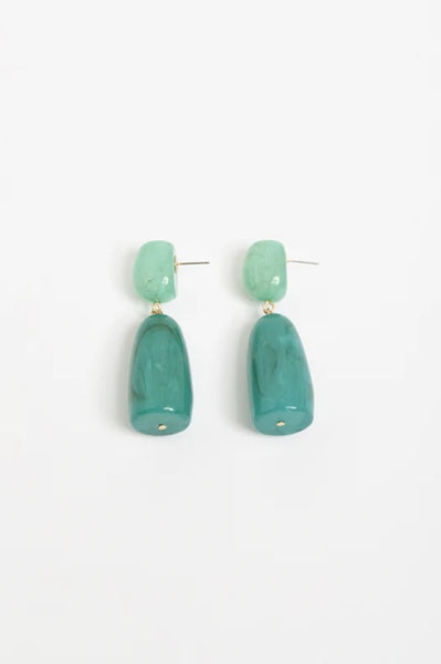 Resin Drop Statement Earring