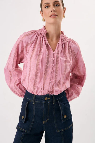 Heidi Cotton Lace Blouse