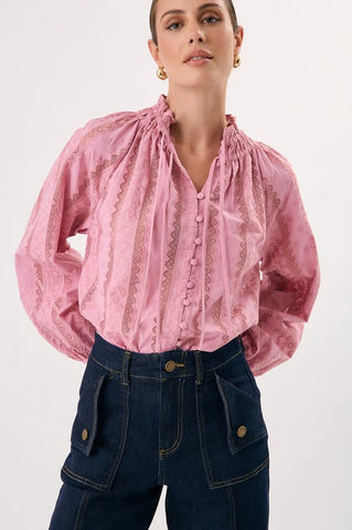 Heidi Cotton Lace Blouse