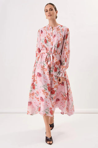 Cilla Floral Pintuck Detail Dress