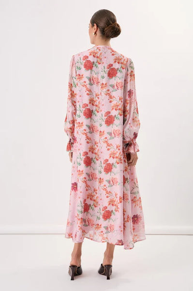 Cilla Floral Pintuck Detail Dress