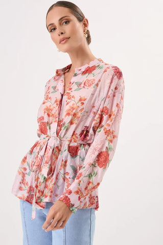 Cilla Floral  Longline Shirt