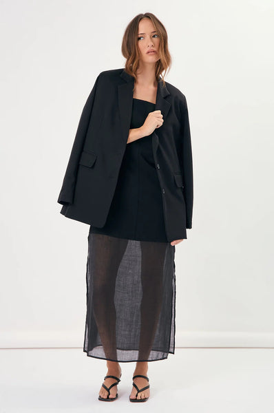 Macey Sheer Panel Maxi Dress