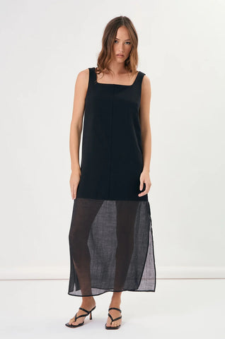 Macey Sheer Panel Maxi Dress