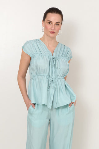 Amari Cupro Top Mint