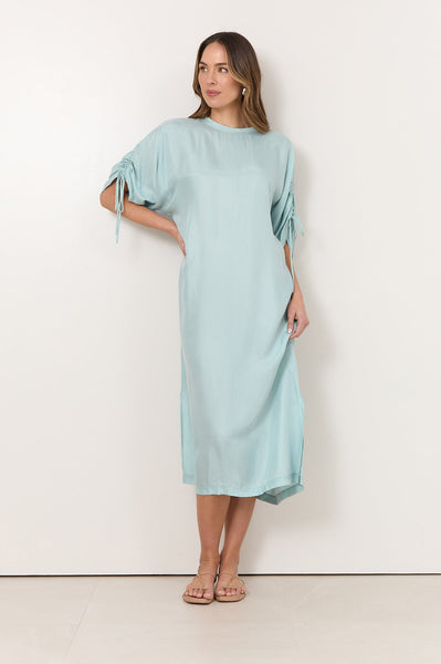 Amari Cupro Midi Dress Mint