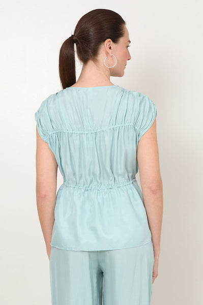Amari Cupro Top Mint