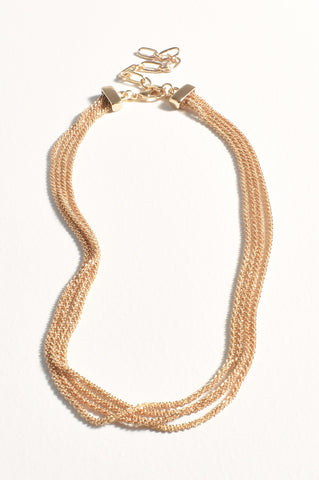 Multi Interest Chain Short Necklace