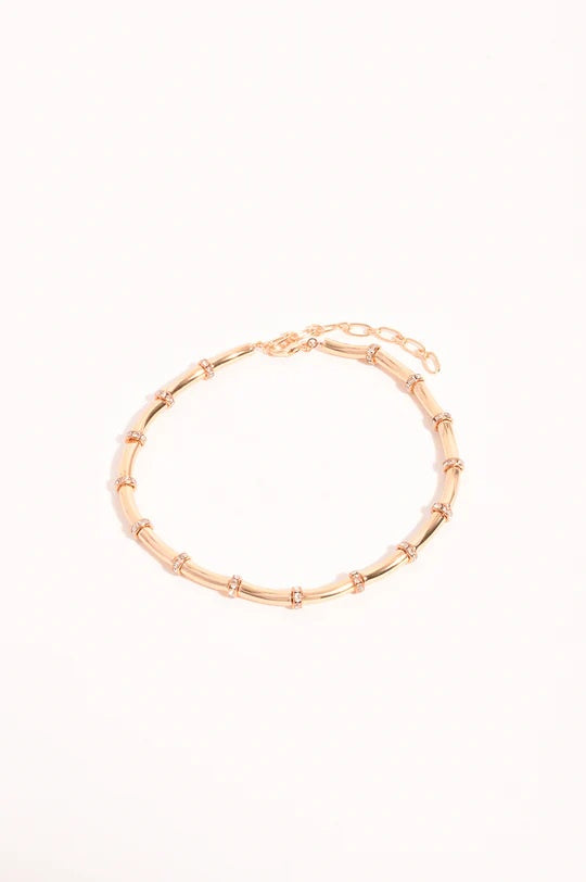 Diamante Wheel Collar Necklace