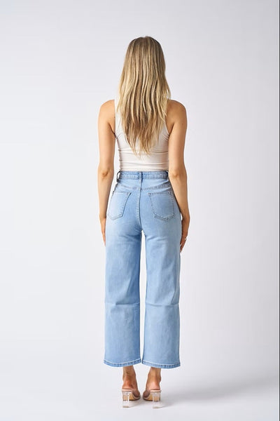 Asher Crop Jean Lt Blue