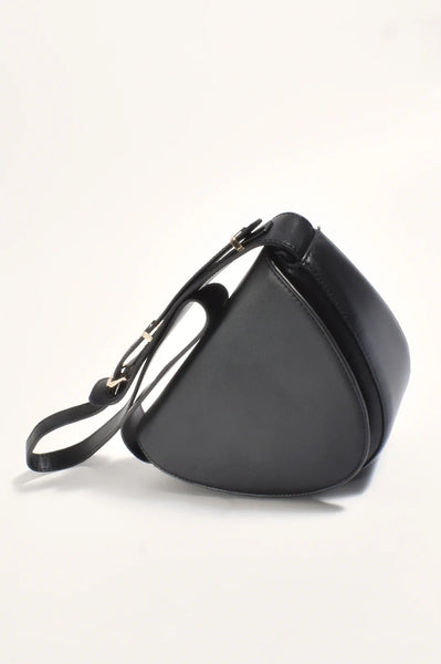 Angled Cross Body Bag Black