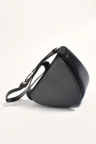 Angled Cross Body Bag Black