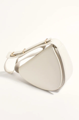 Angled Cross Body Bag Stone - Cavorte 