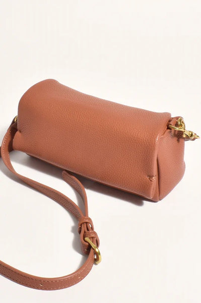 Foldover Chain Handbag Tan
