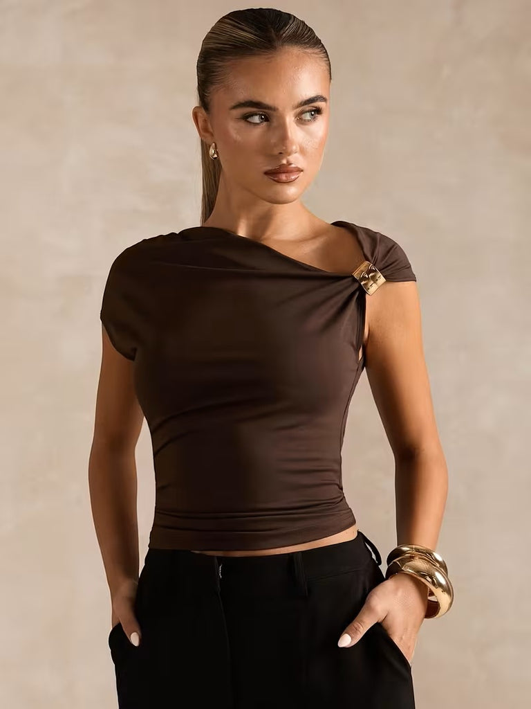 Alicia Top Chocolate
