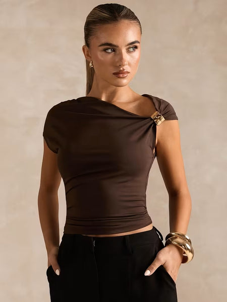 Alicia Top Chocolate
