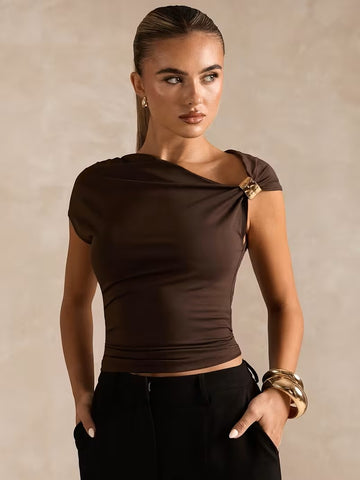 Alicia Top Chocolate